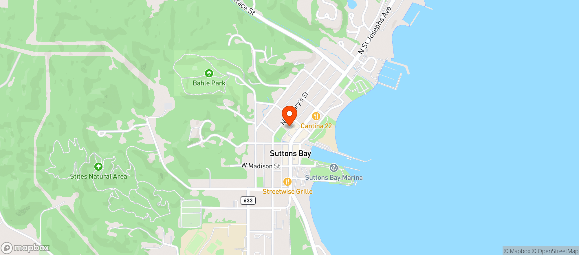 Map showing Wren
