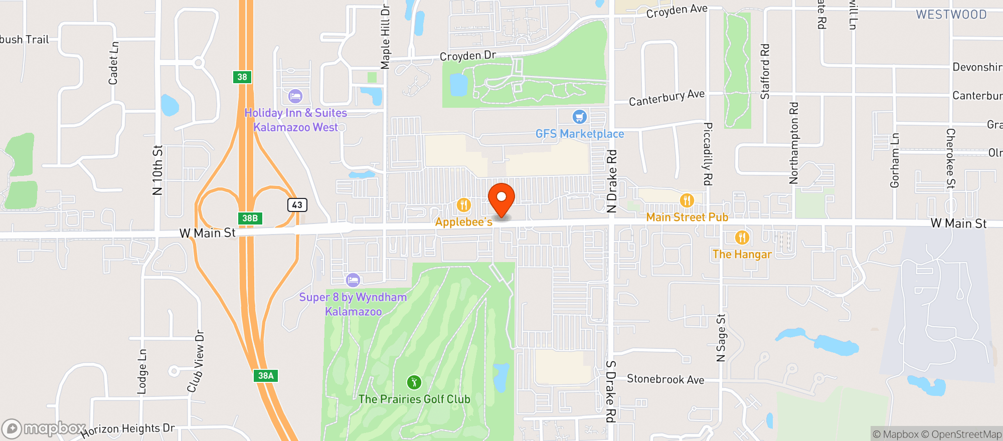 Map showing Gnc
