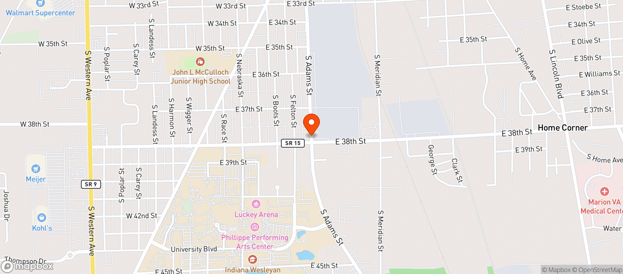 Map showing Save On Liquor