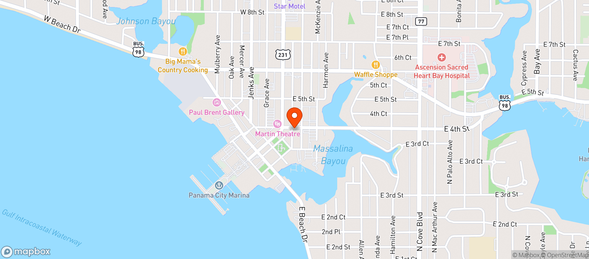 Map showing REVIVAL HOUSE GENERAL STORE