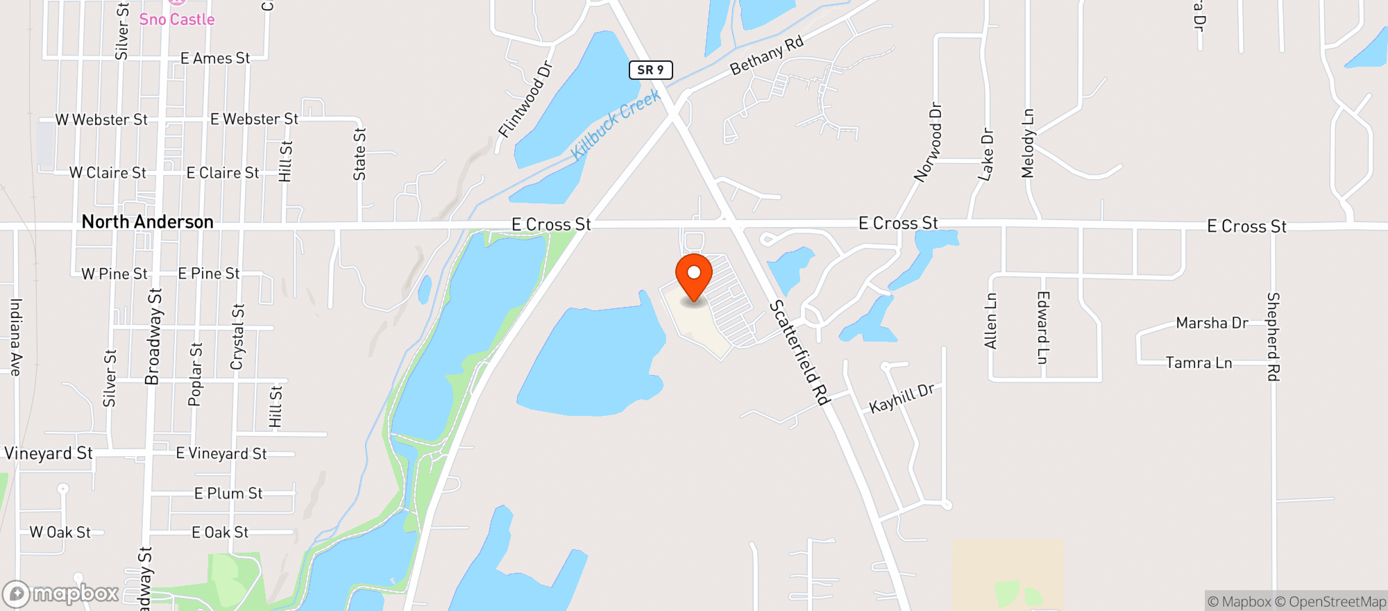 Map showing Payless Super Market #814