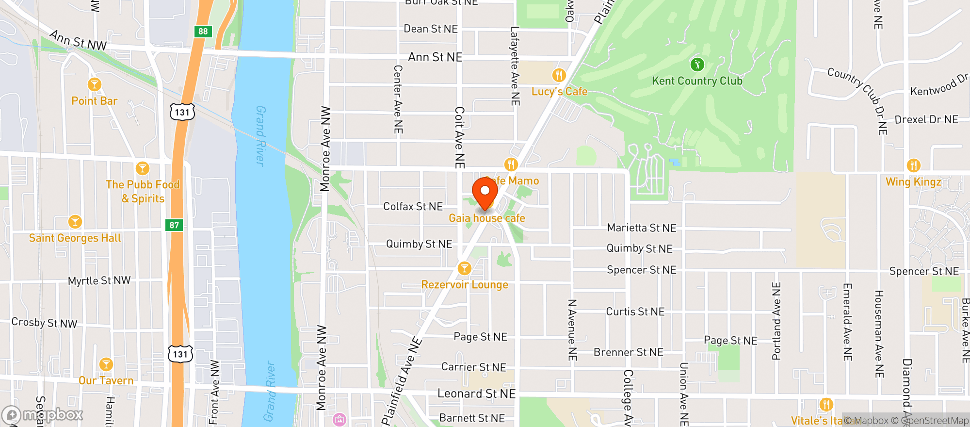 Map showing Quinn & Tuites