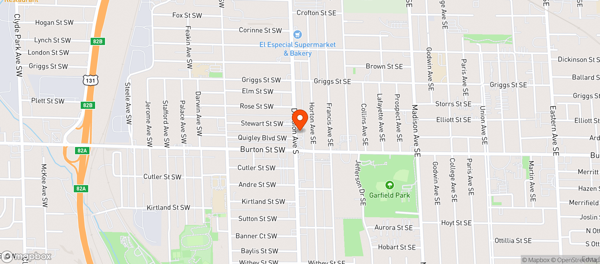 Map showing Four Star Theatre