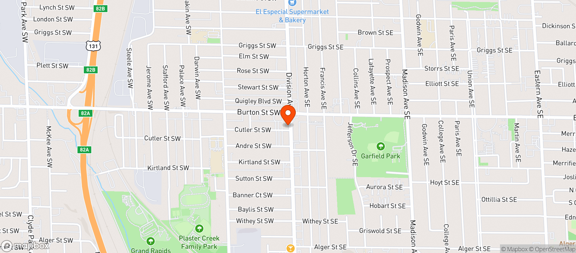 Map showing Raus Beverage