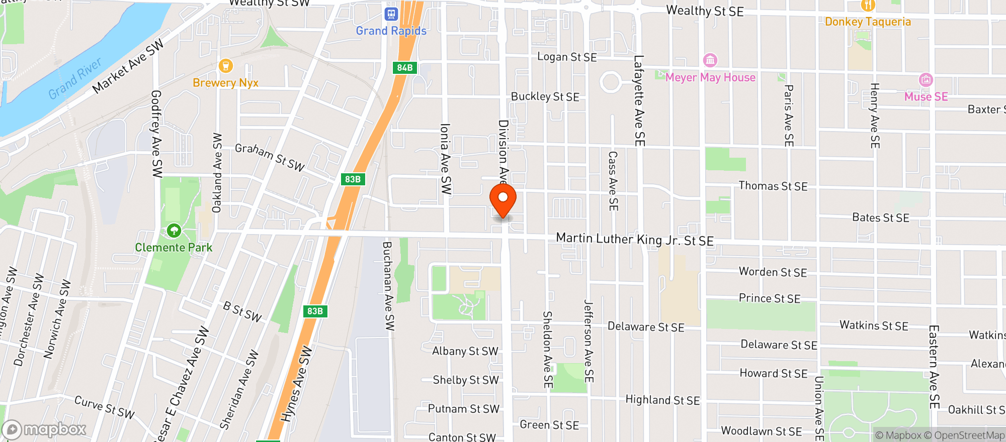 Map showing Franklin Big Save