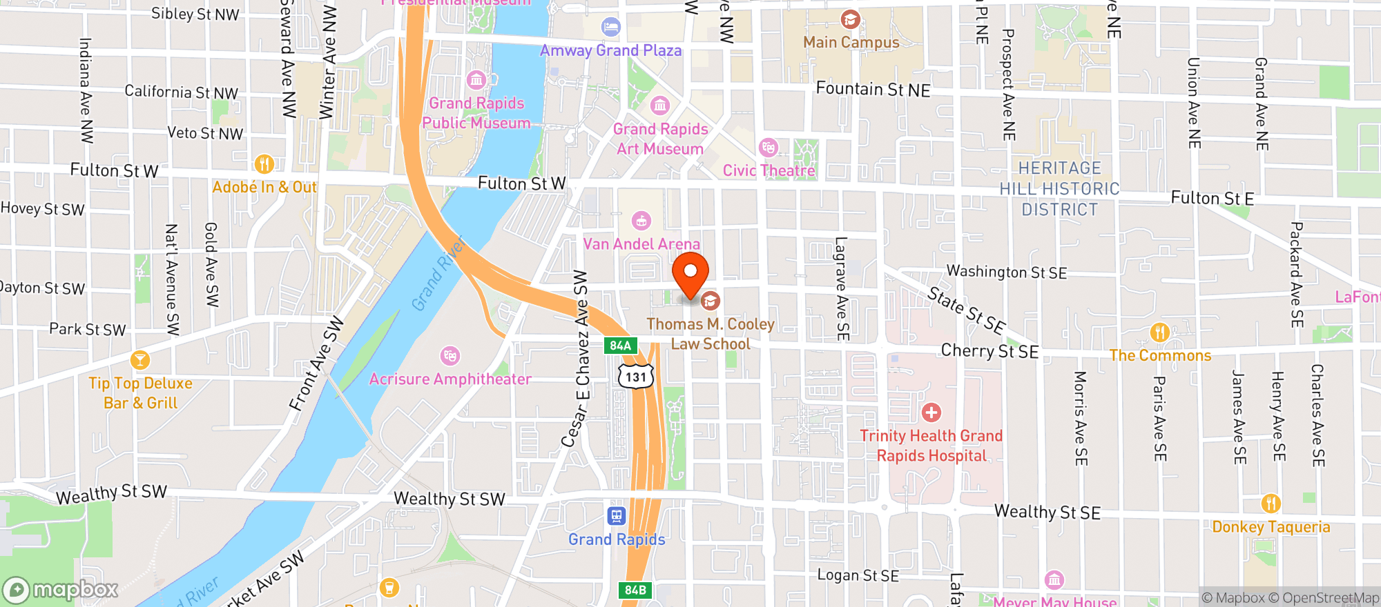 Map showing Peppinos