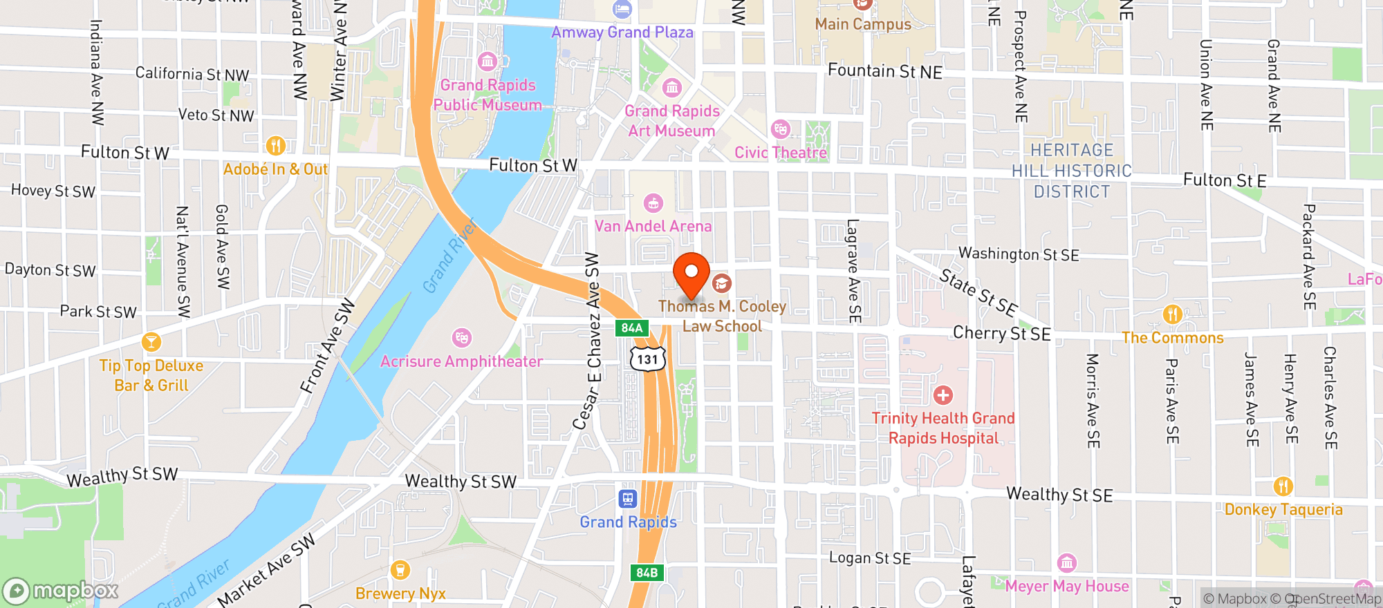 Map showing Canopy By Hilton