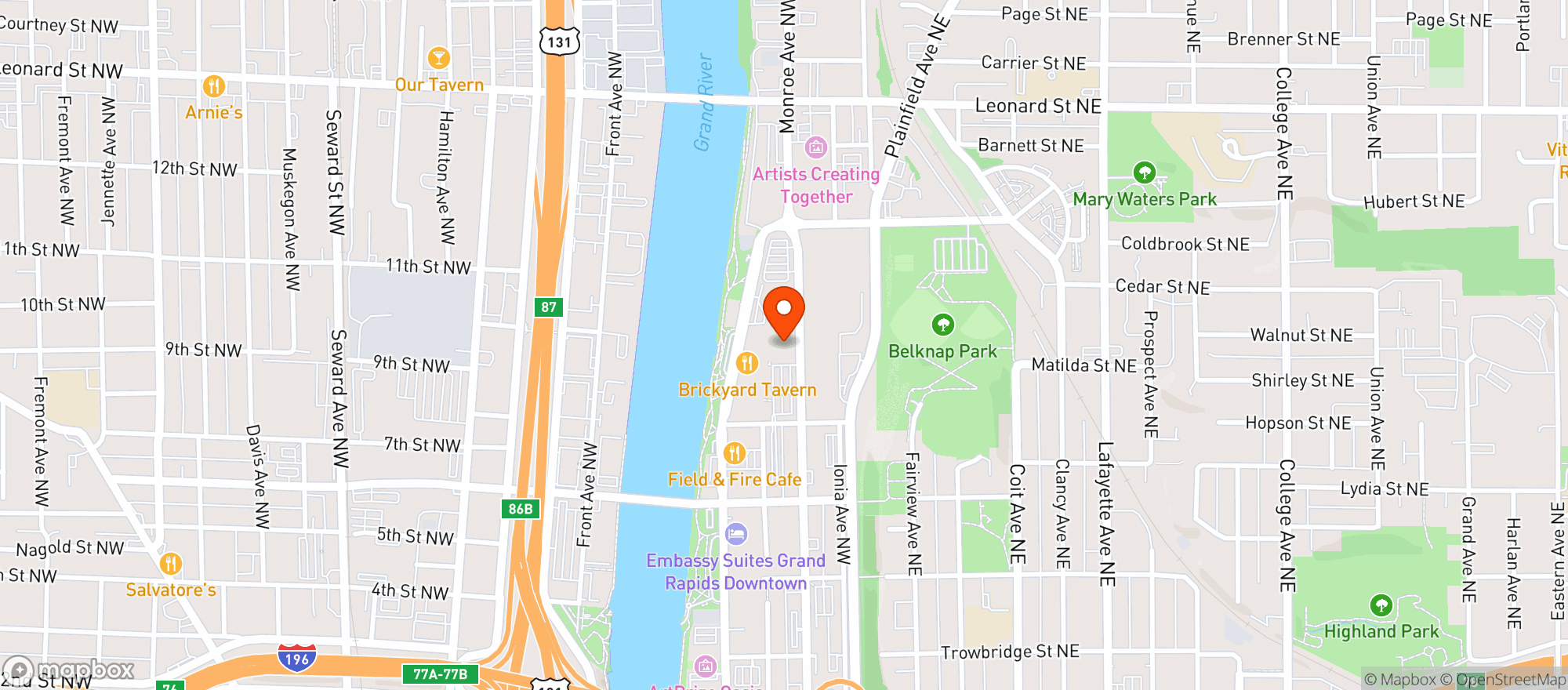Map showing Silva
