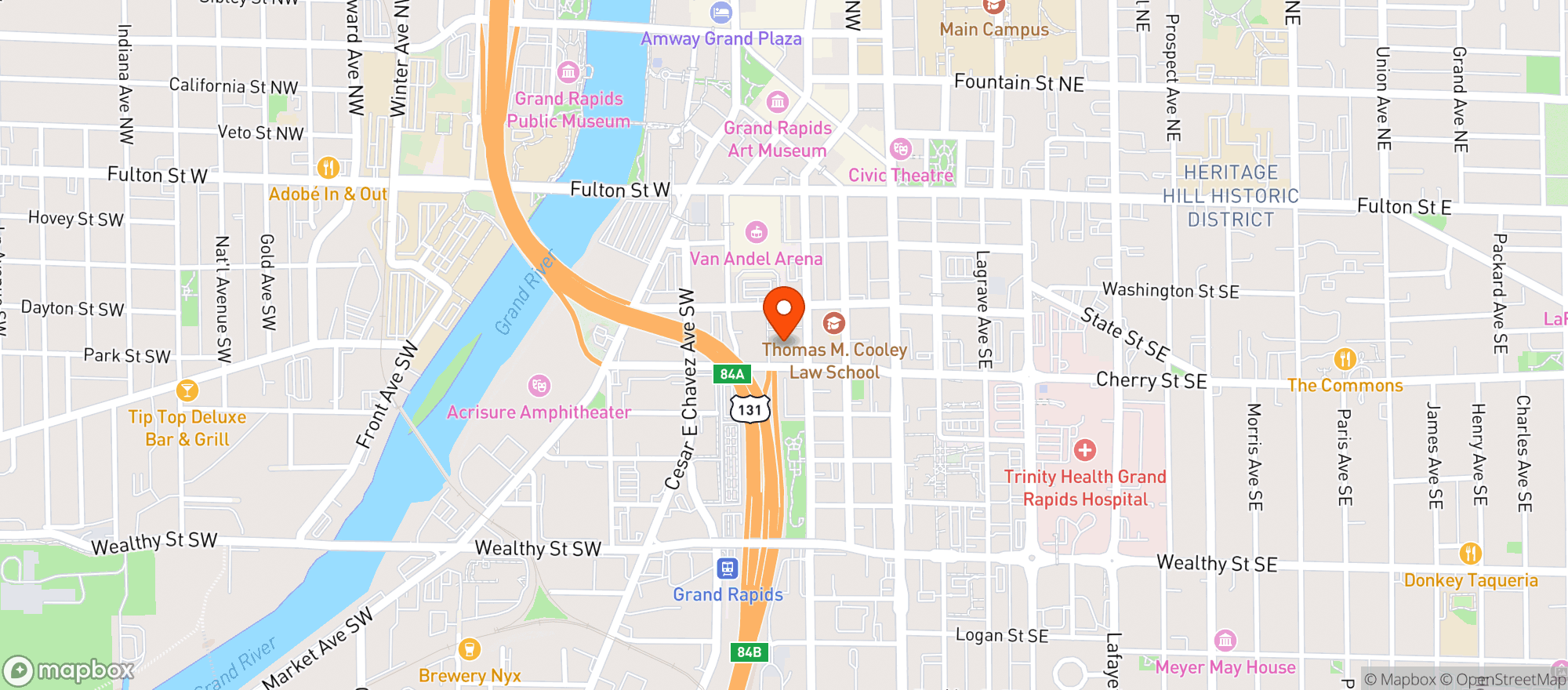 Map showing 123 Tavern