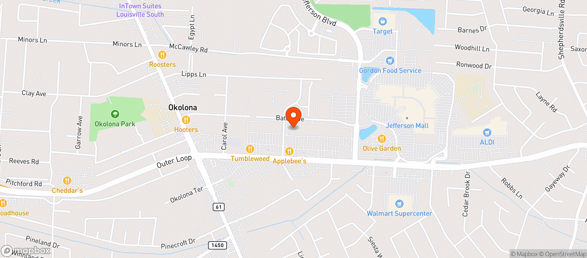 Map showing Kroger Liquors #376