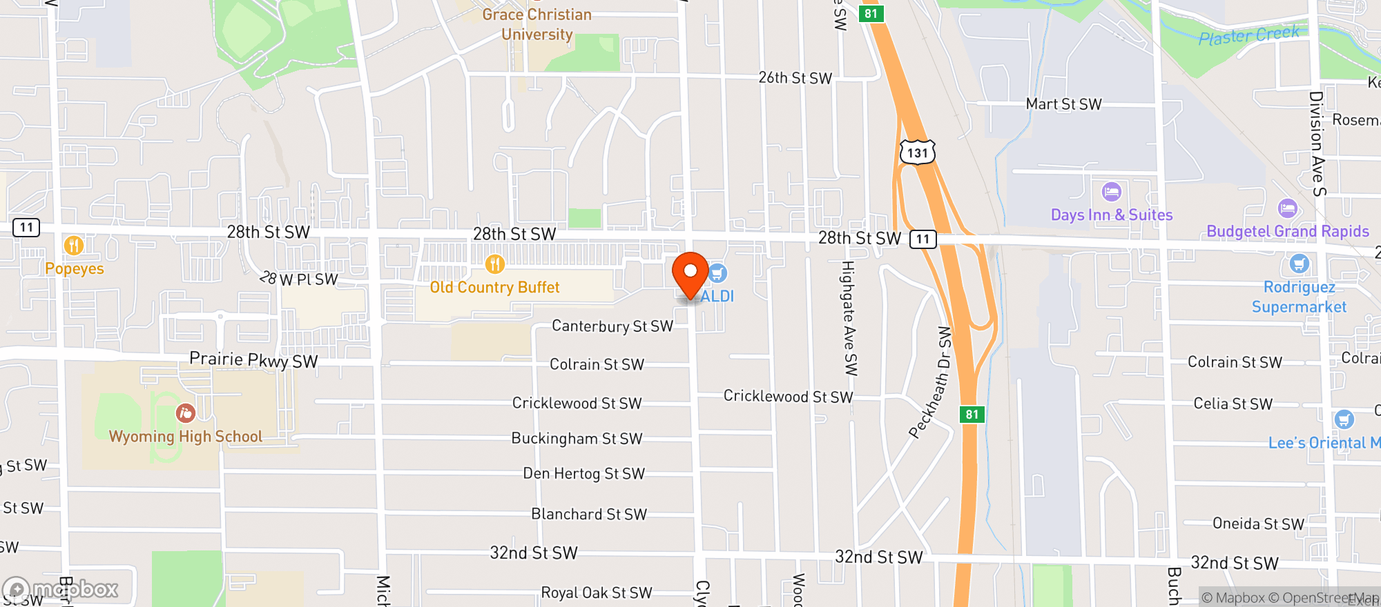 Map showing Smokey Bottles