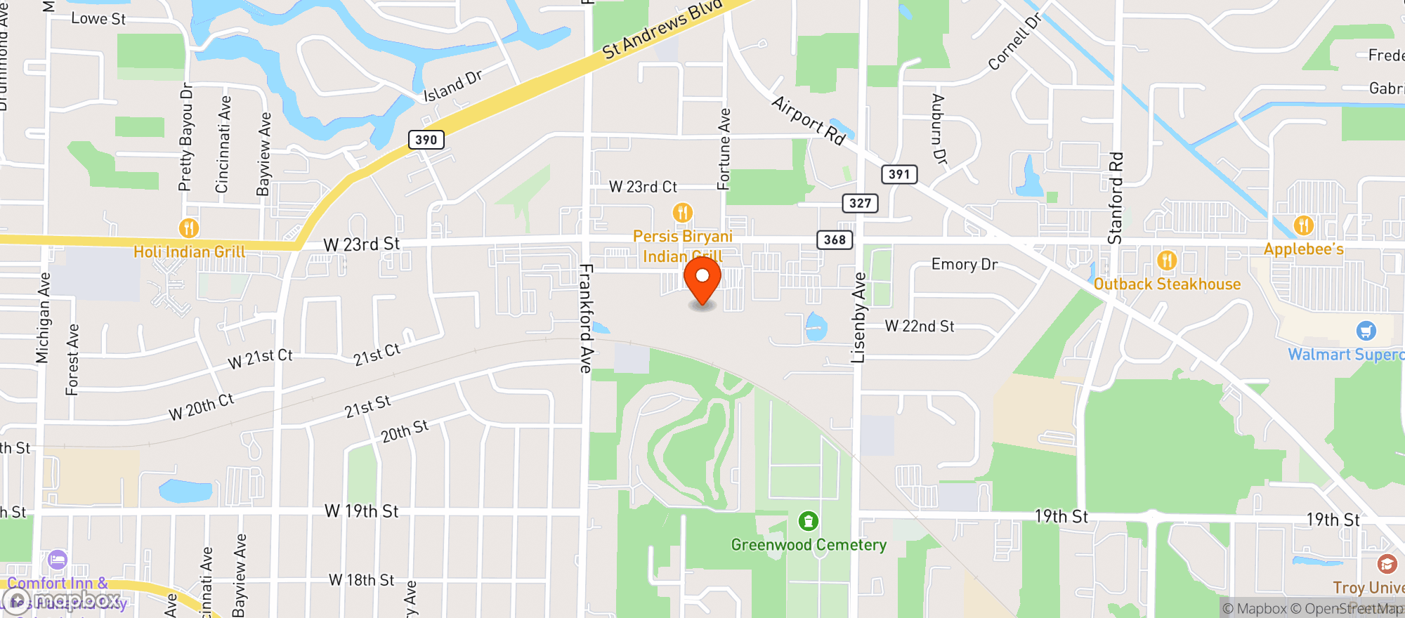 Map showing Sams Club #8151