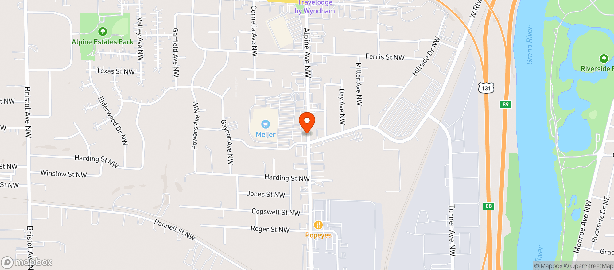 Map showing Meijer #20