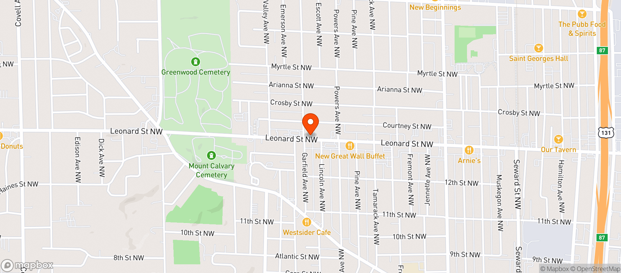 Map showing Play Station Pub
