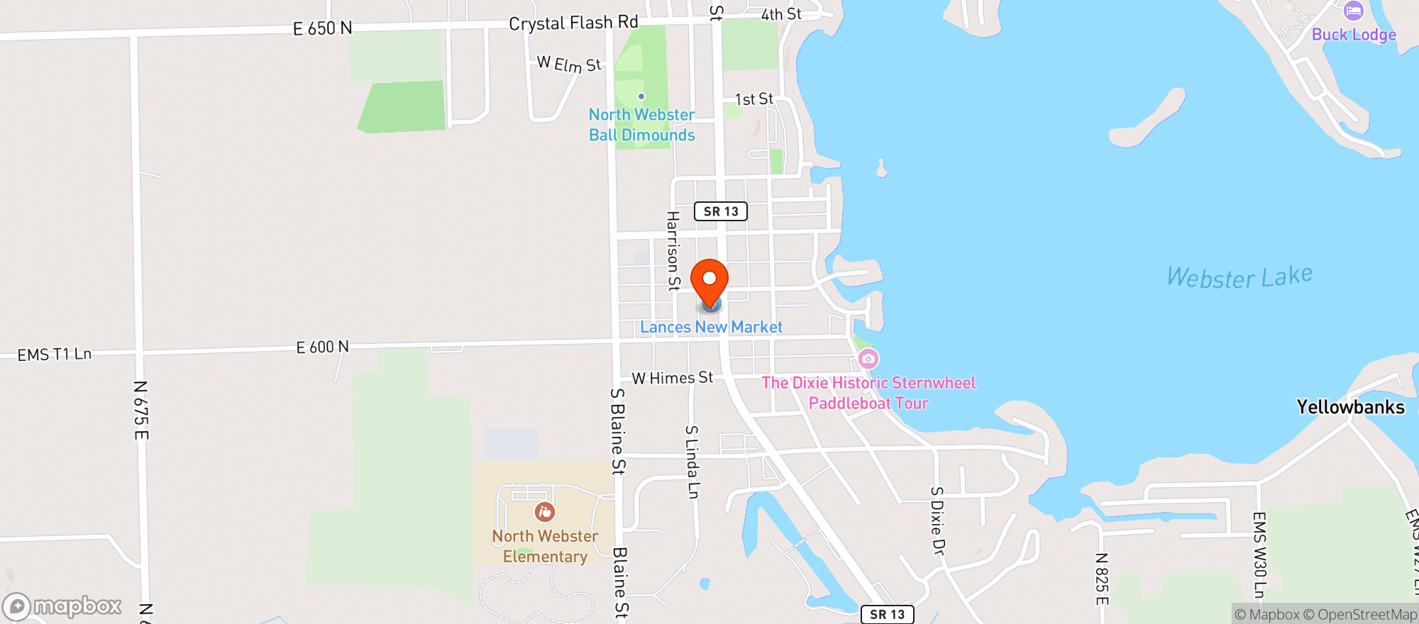 Map showing Neighborhood Fresh