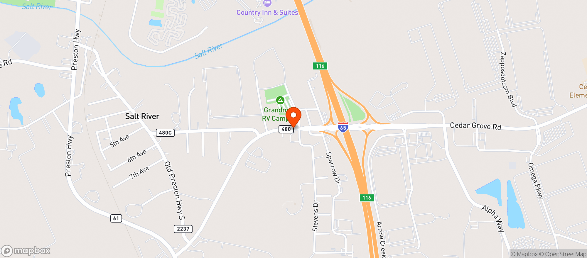 Map showing Bp
