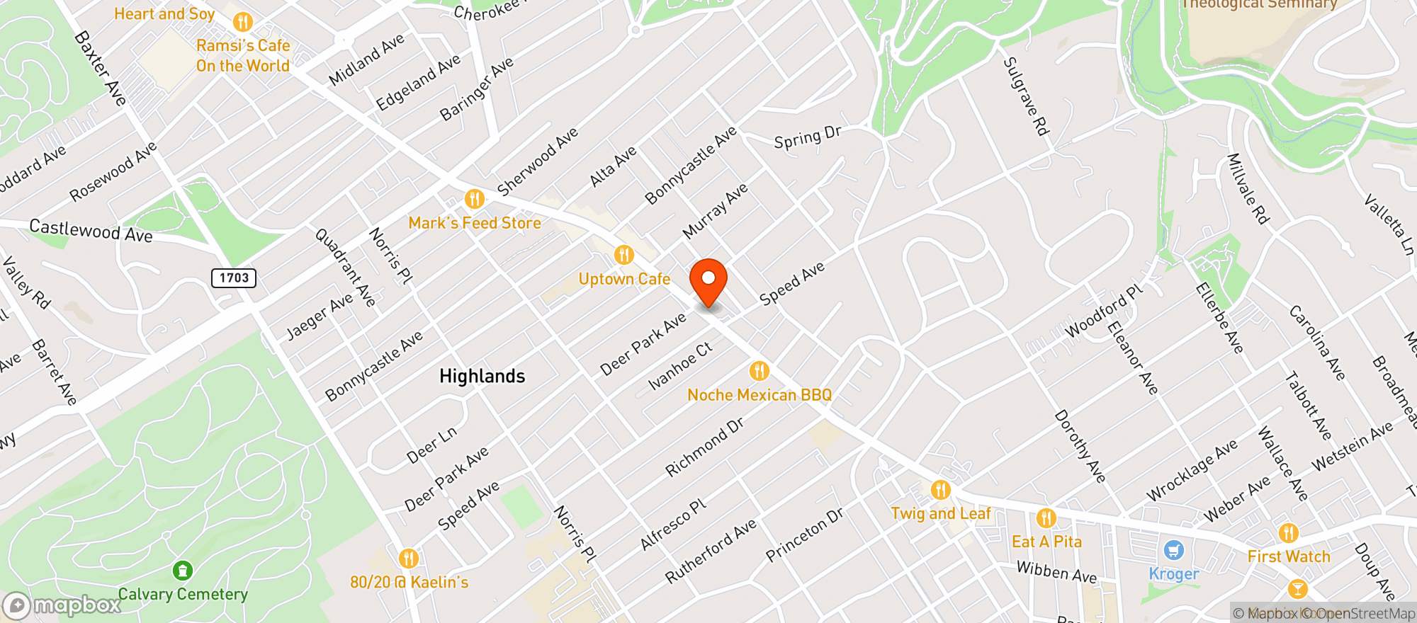 Map showing Darling's