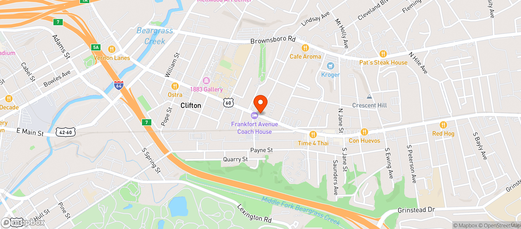 Map showing Retta's
