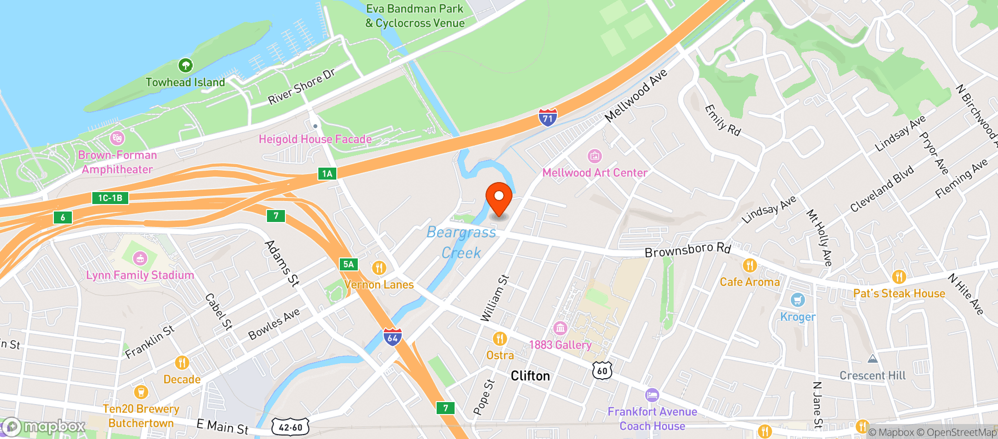 Map showing Chik'n & Mi