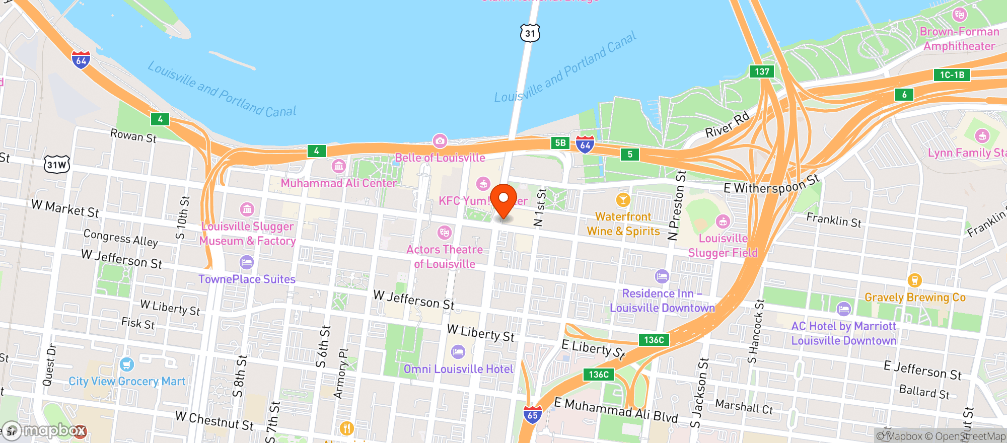 Map showing Doc’s Bourbon Room