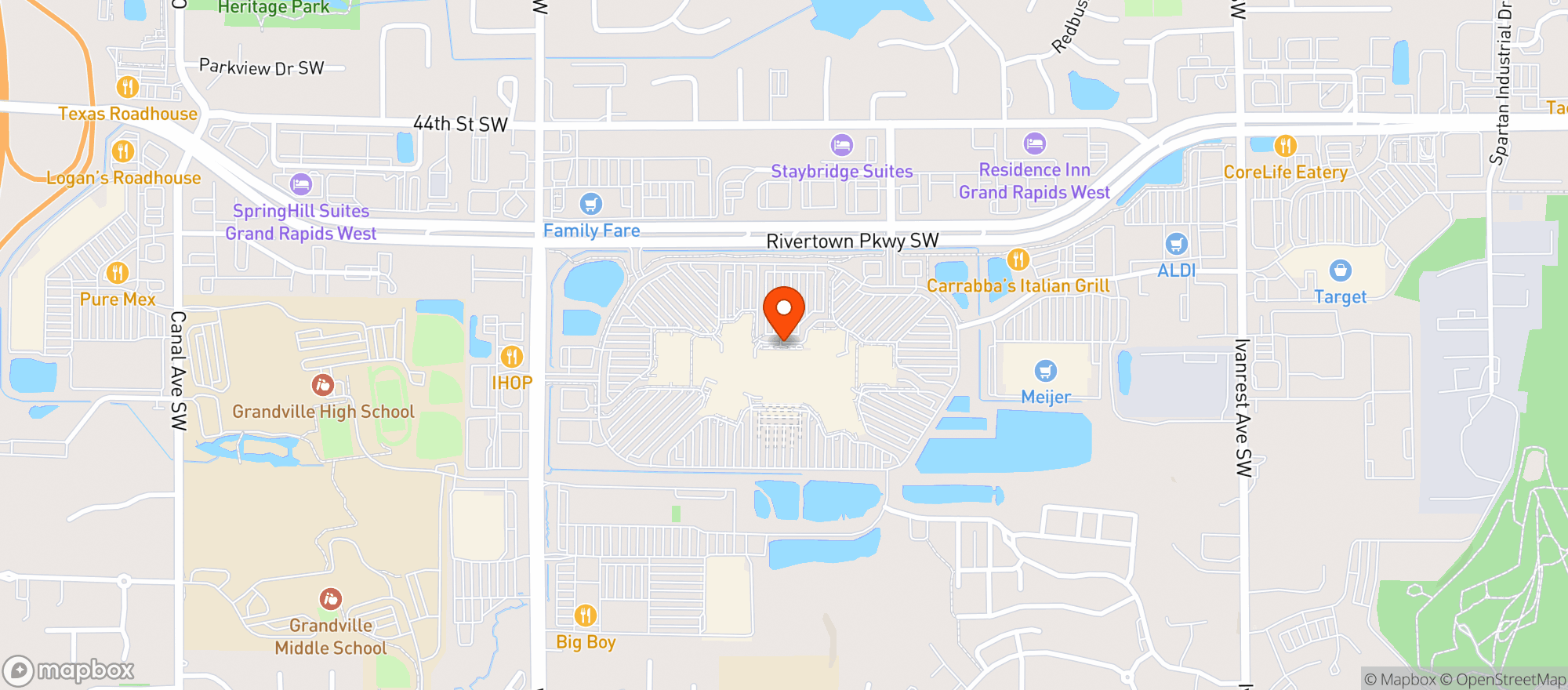 Map showing Gnc