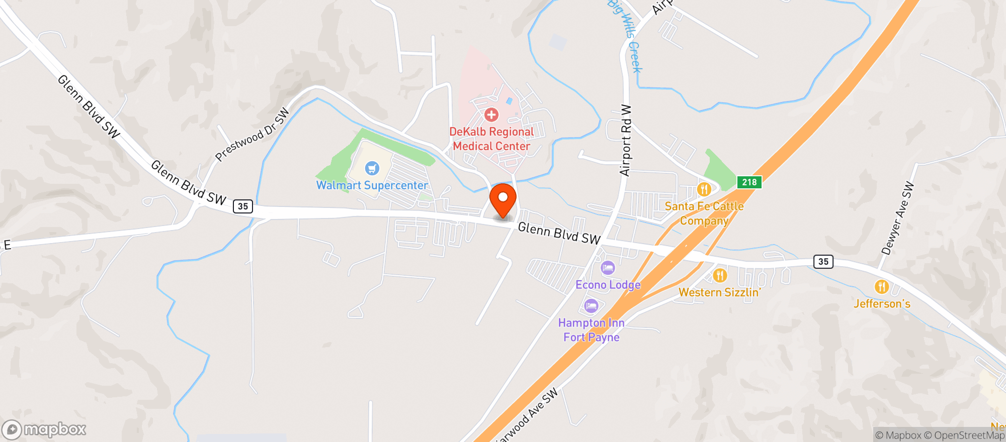 Map showing Gnc