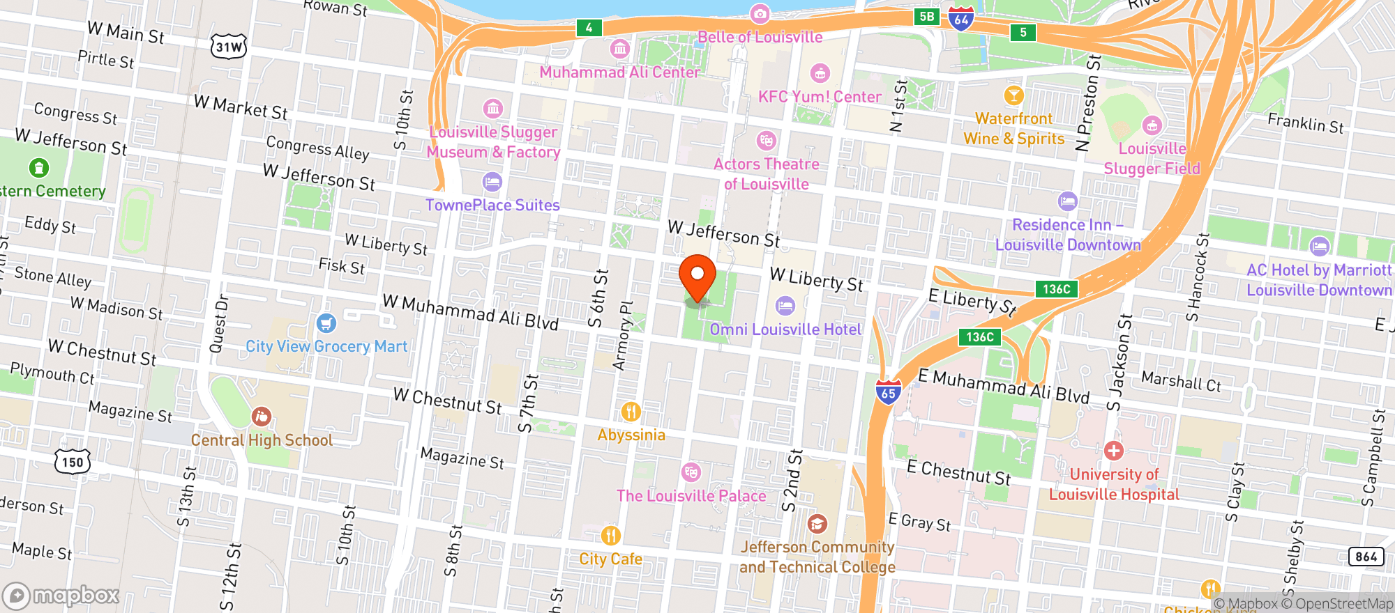 Map showing Howl At The Moon