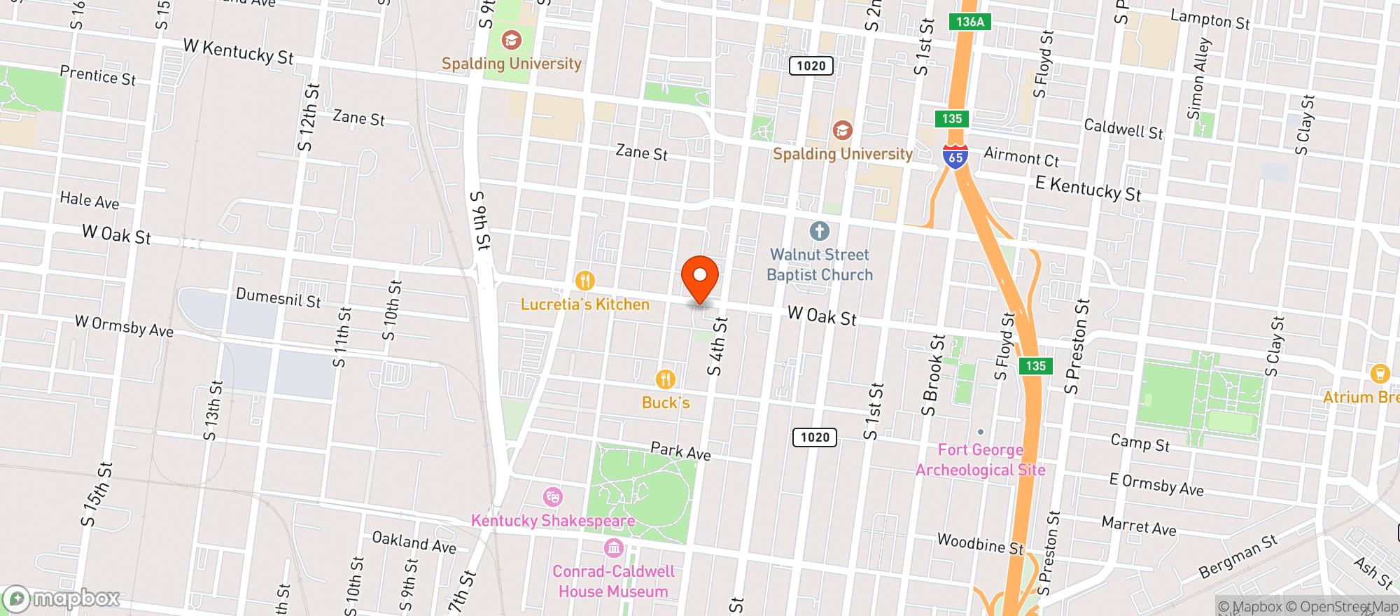 Map showing Bottled Liquor