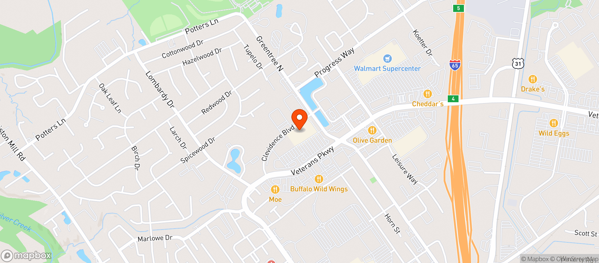Map showing Target