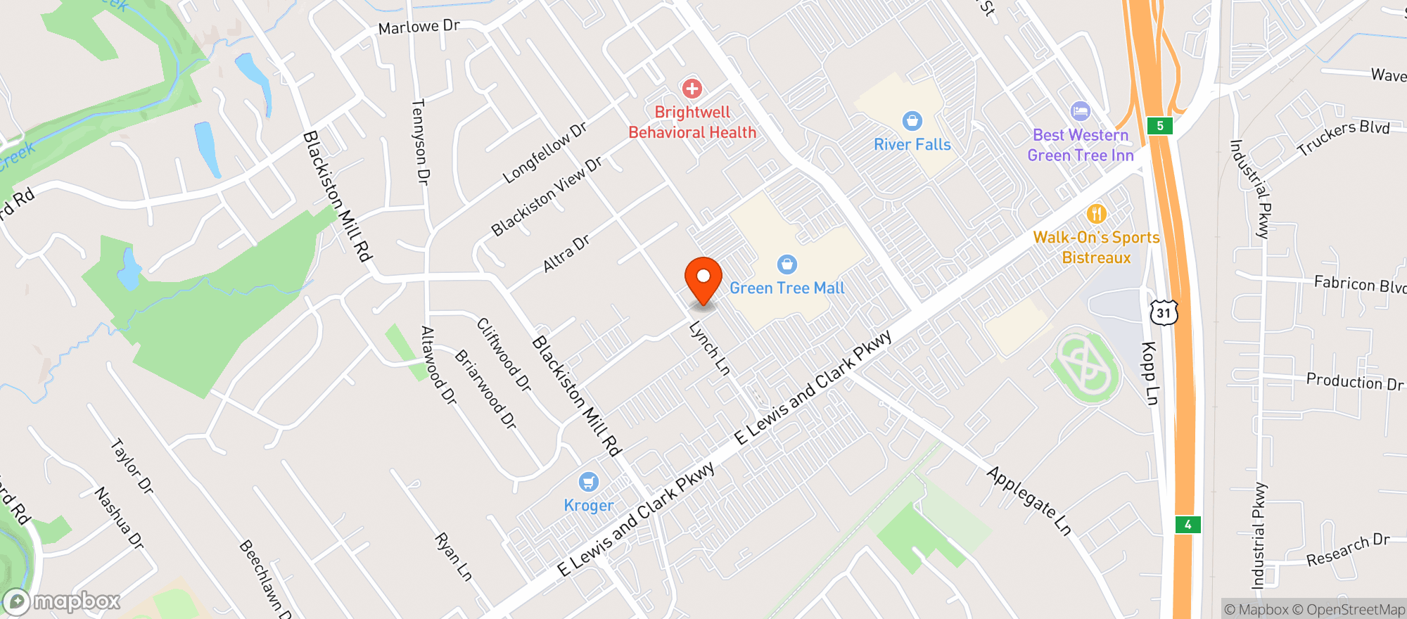 Map showing Gnc