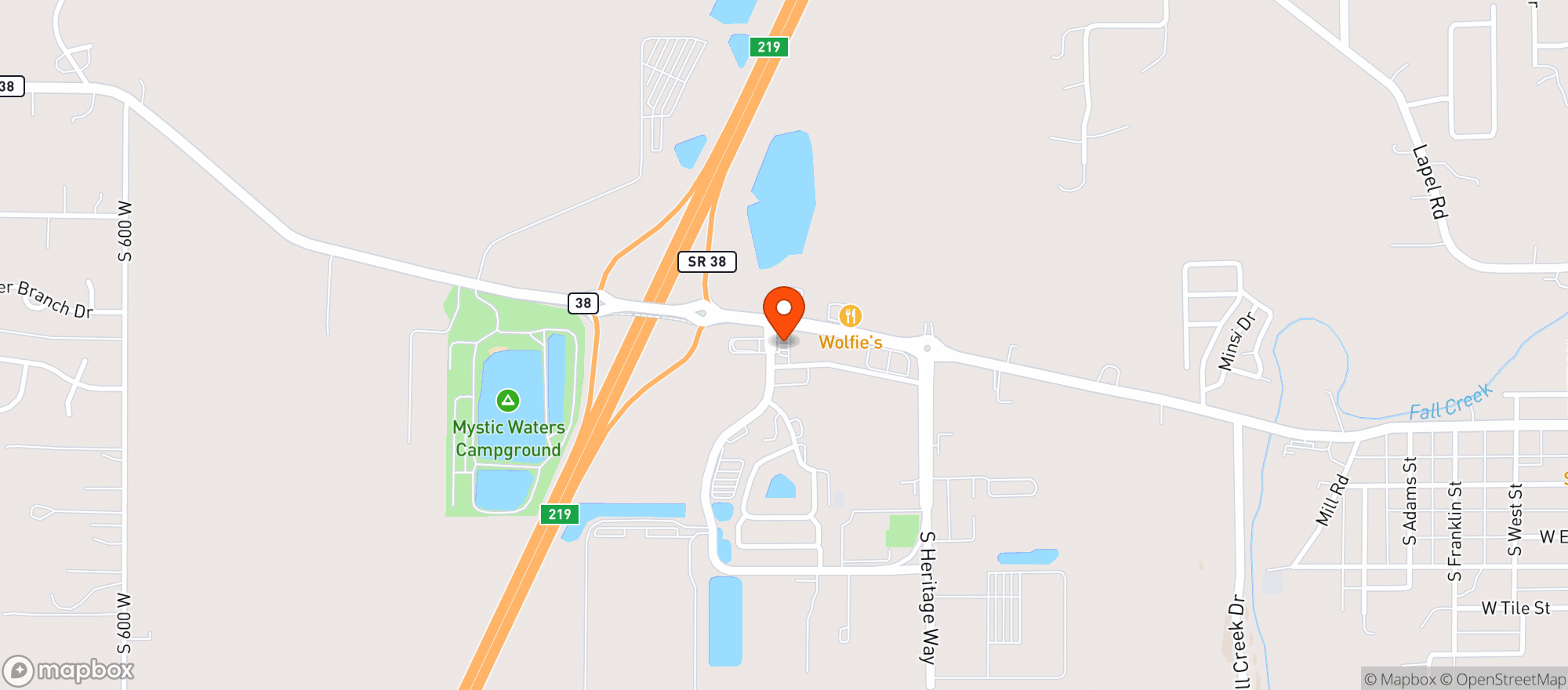 Map showing Getgo #7507