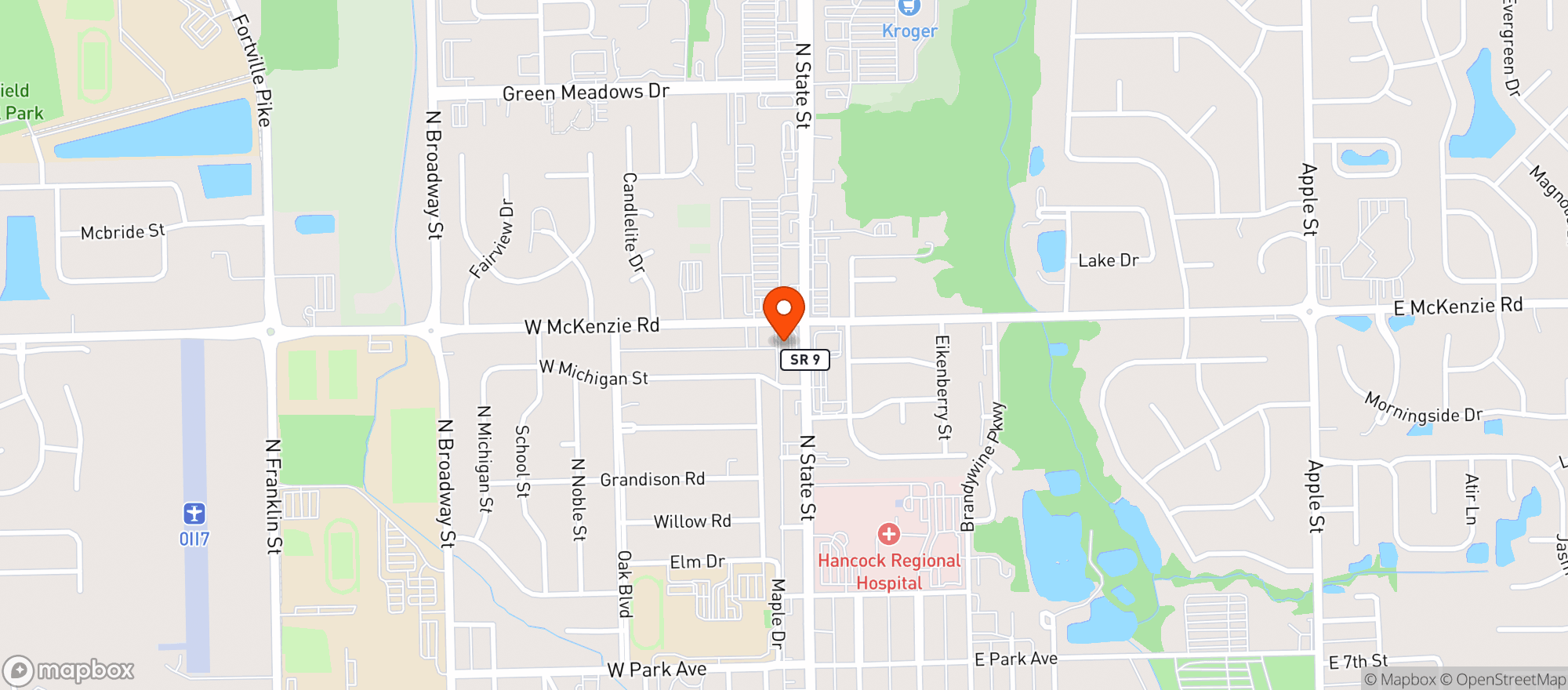 Map showing Circle K #4700009