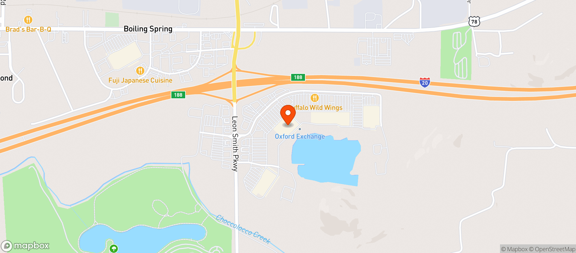 Map showing Target