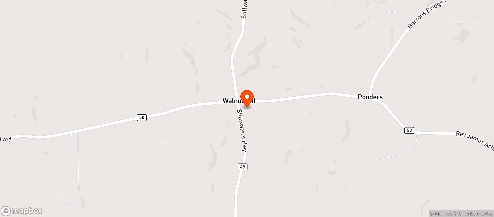 Map showing Walnut Hill Eagle