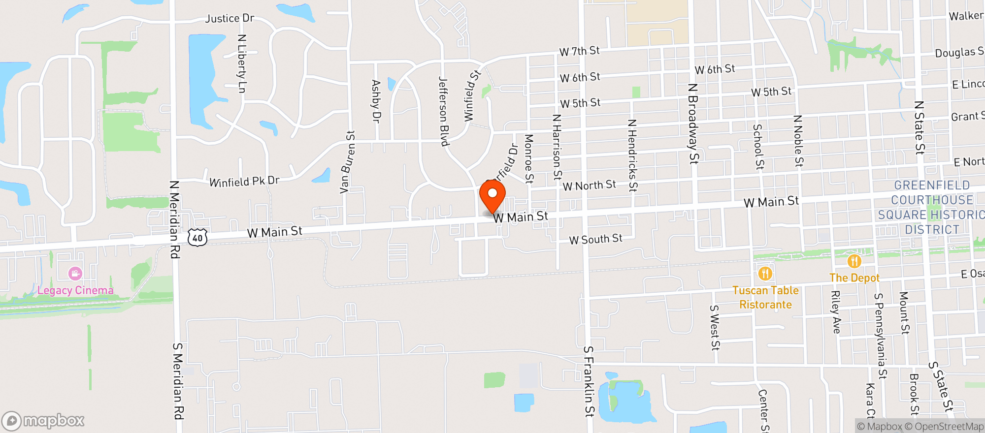 Map showing Chillys Liquor