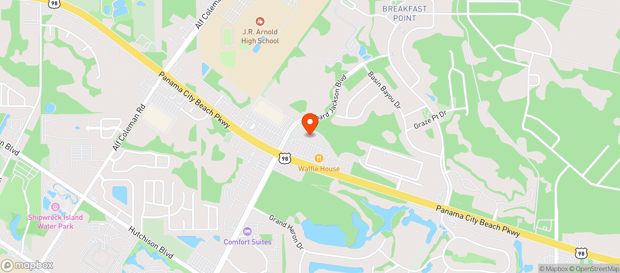 Map showing Publix