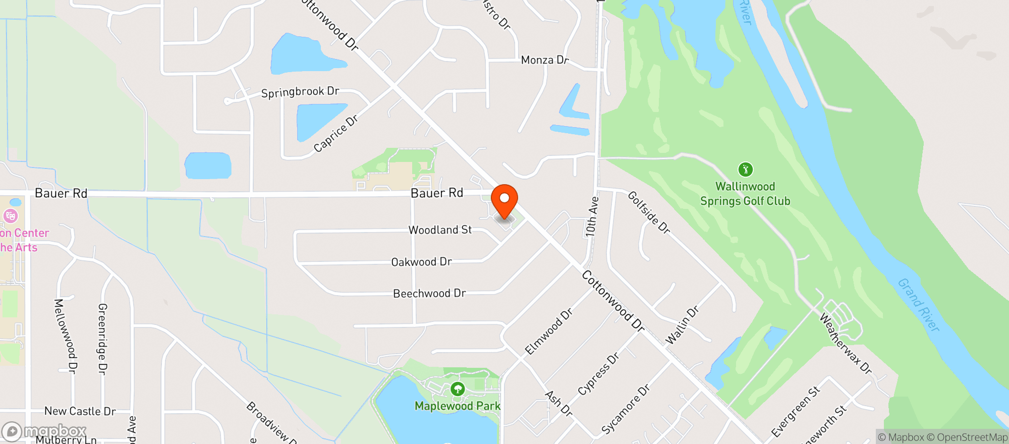 Map showing J&h Family Store #133