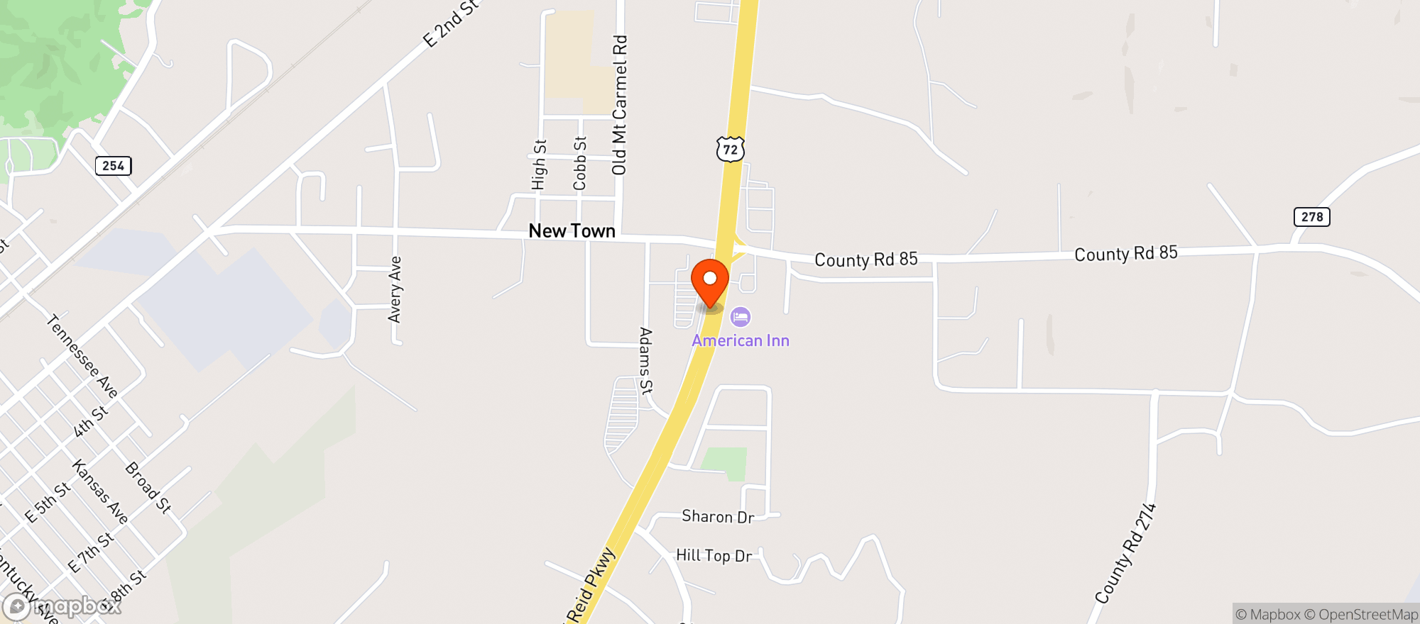Map showing Bruces Foodland
