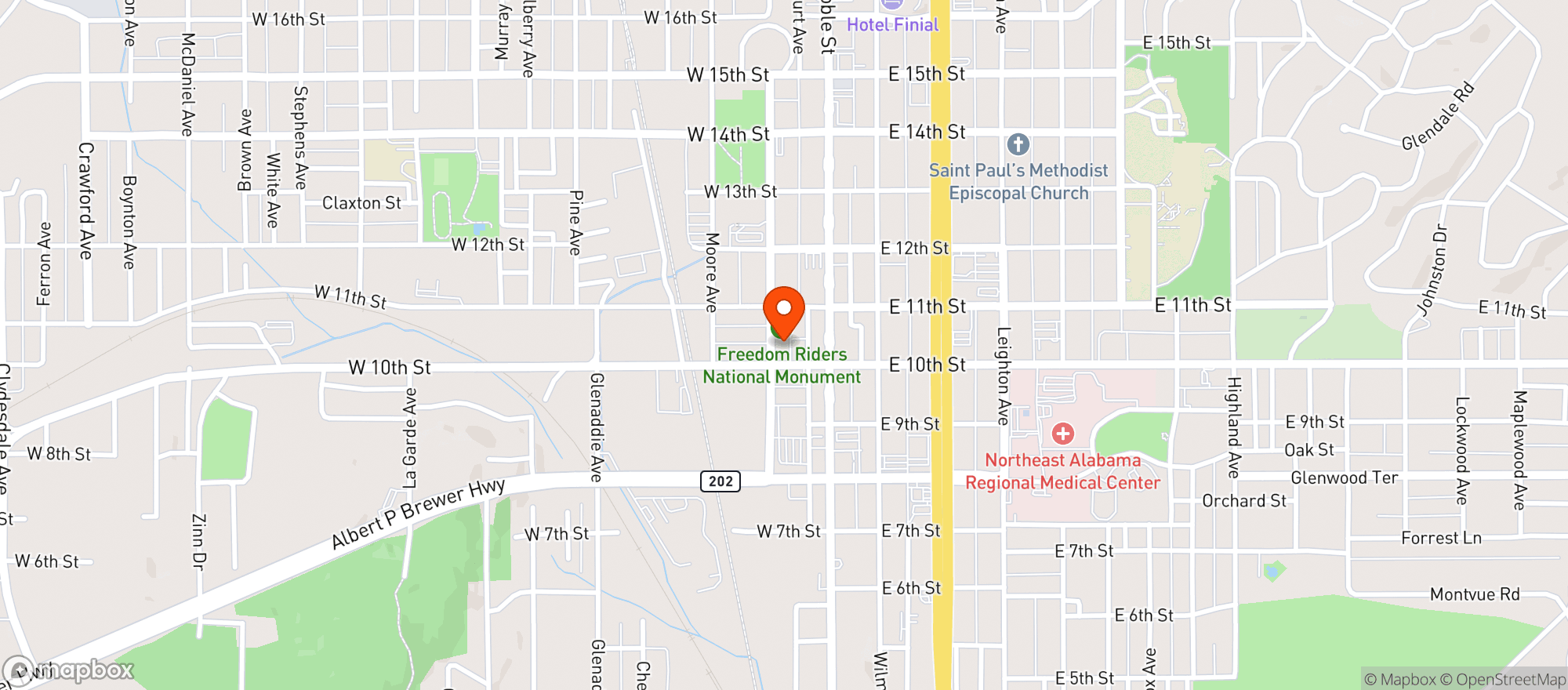 Map showing Sinclair Social