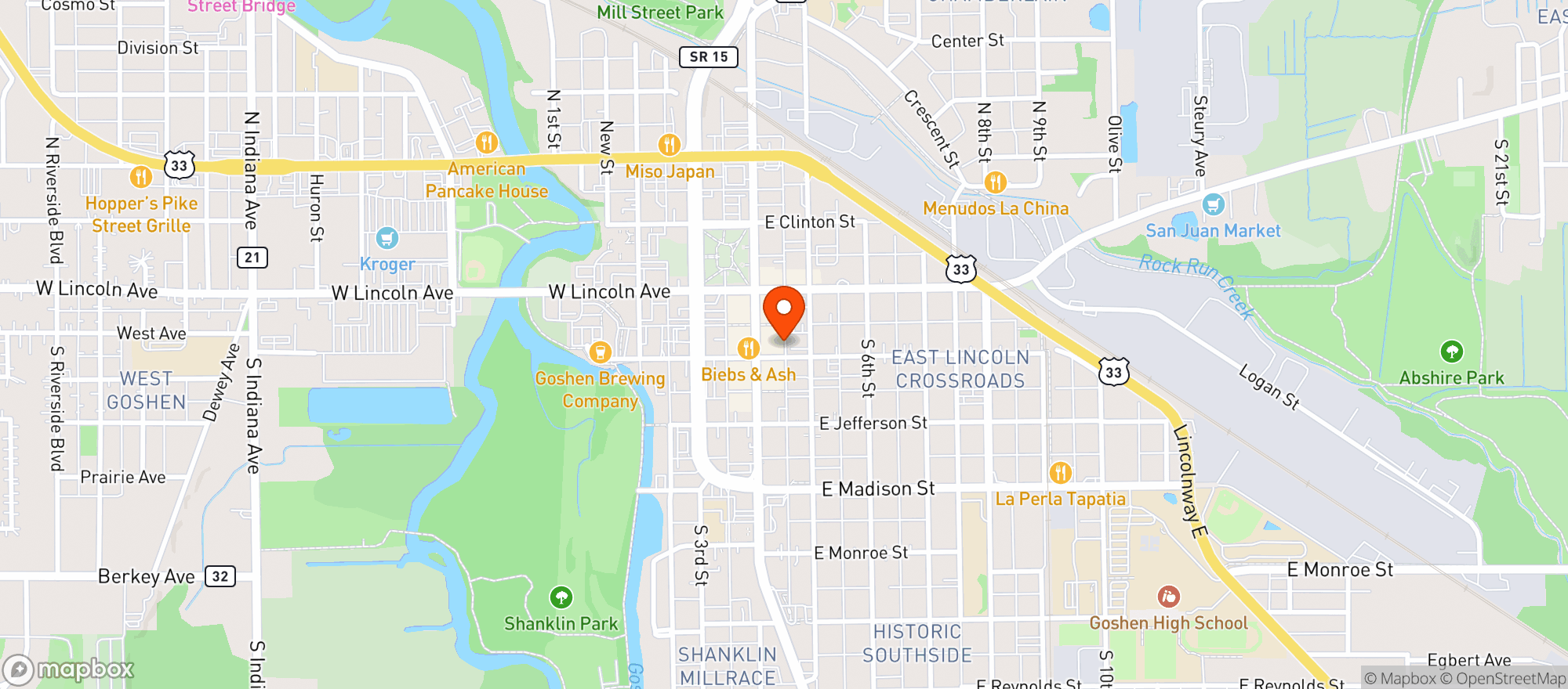 Map showing Cortado