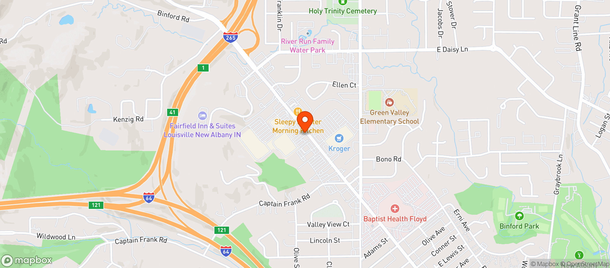 Map showing Target