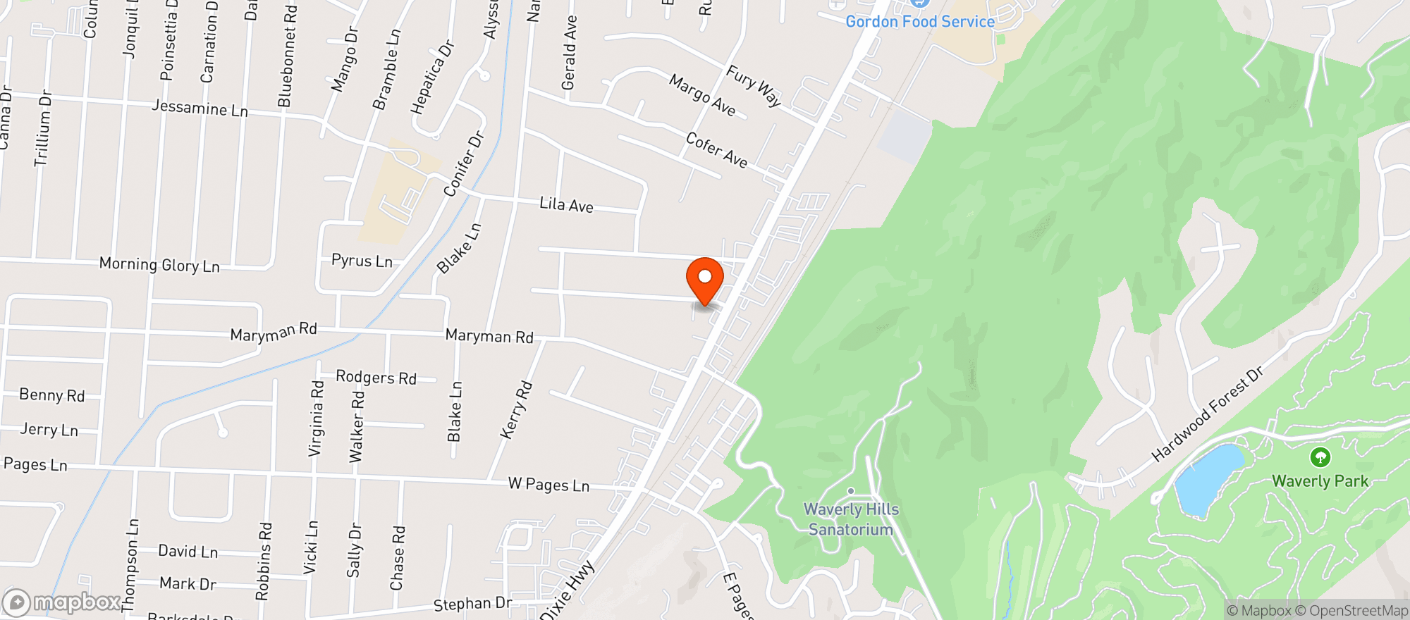 Map showing Coxs Smokers Outlet #19