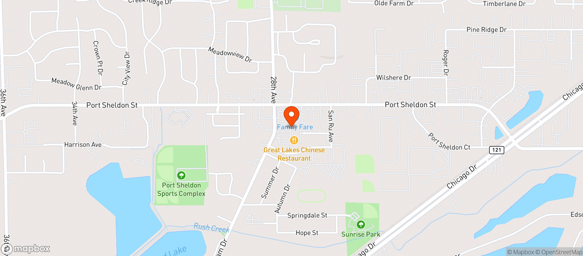 Map showing Family Fare