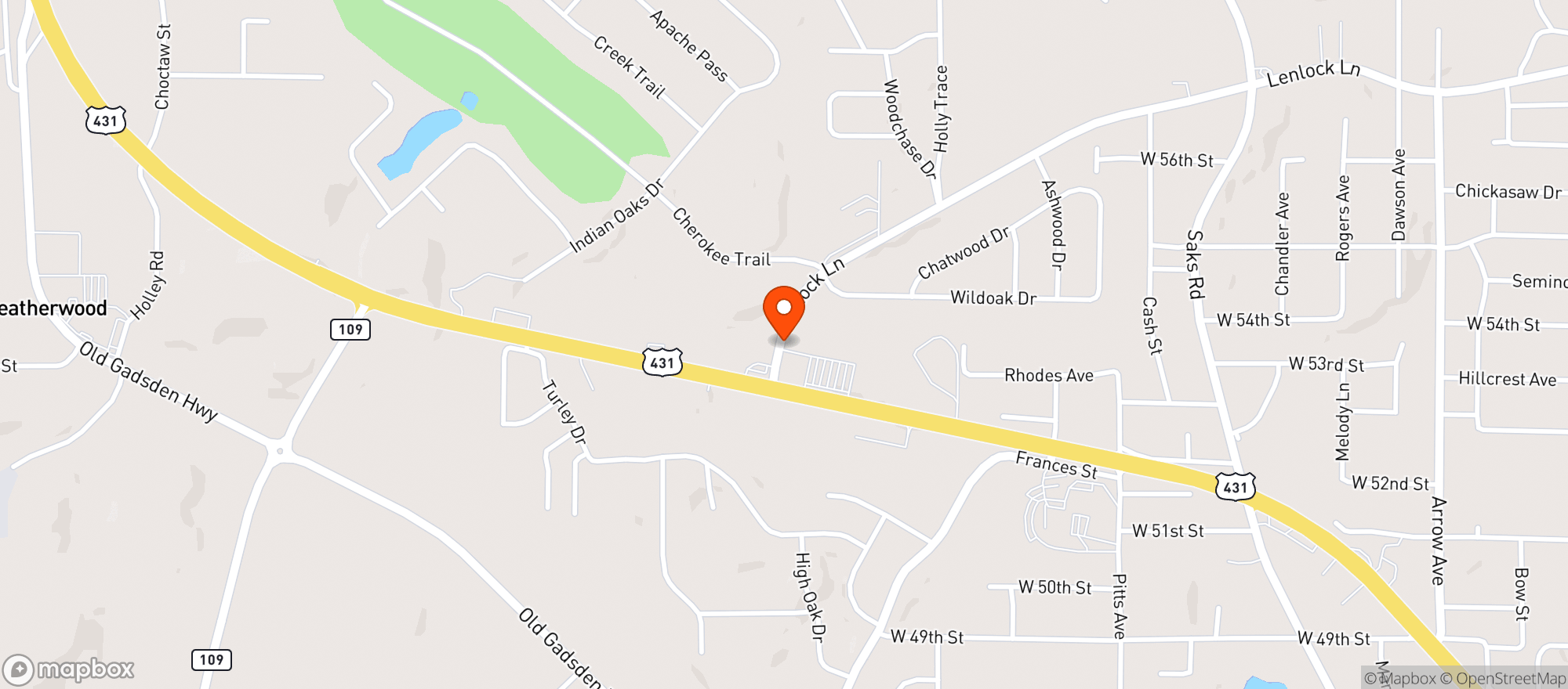 Map showing ZMA ONE STOP VAPE SHOP