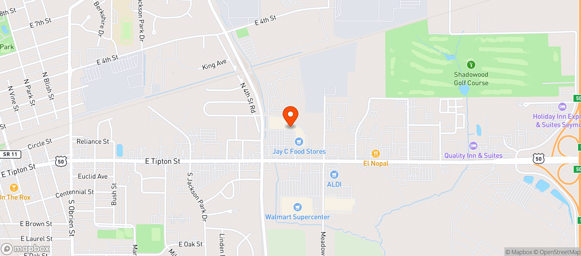 Map showing Gnc