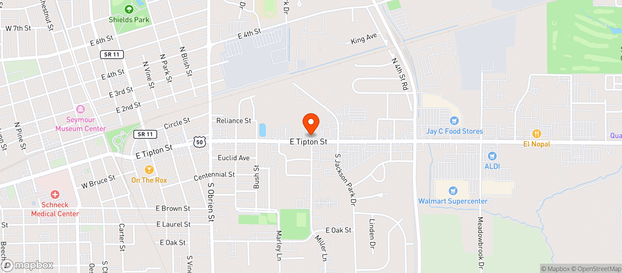 Map showing BUSY BEE LIQUOR CENTRAL BILL