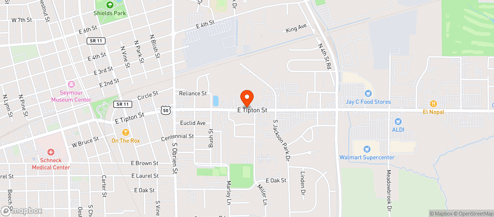 Map showing BUSY BEE LIQUORS 2