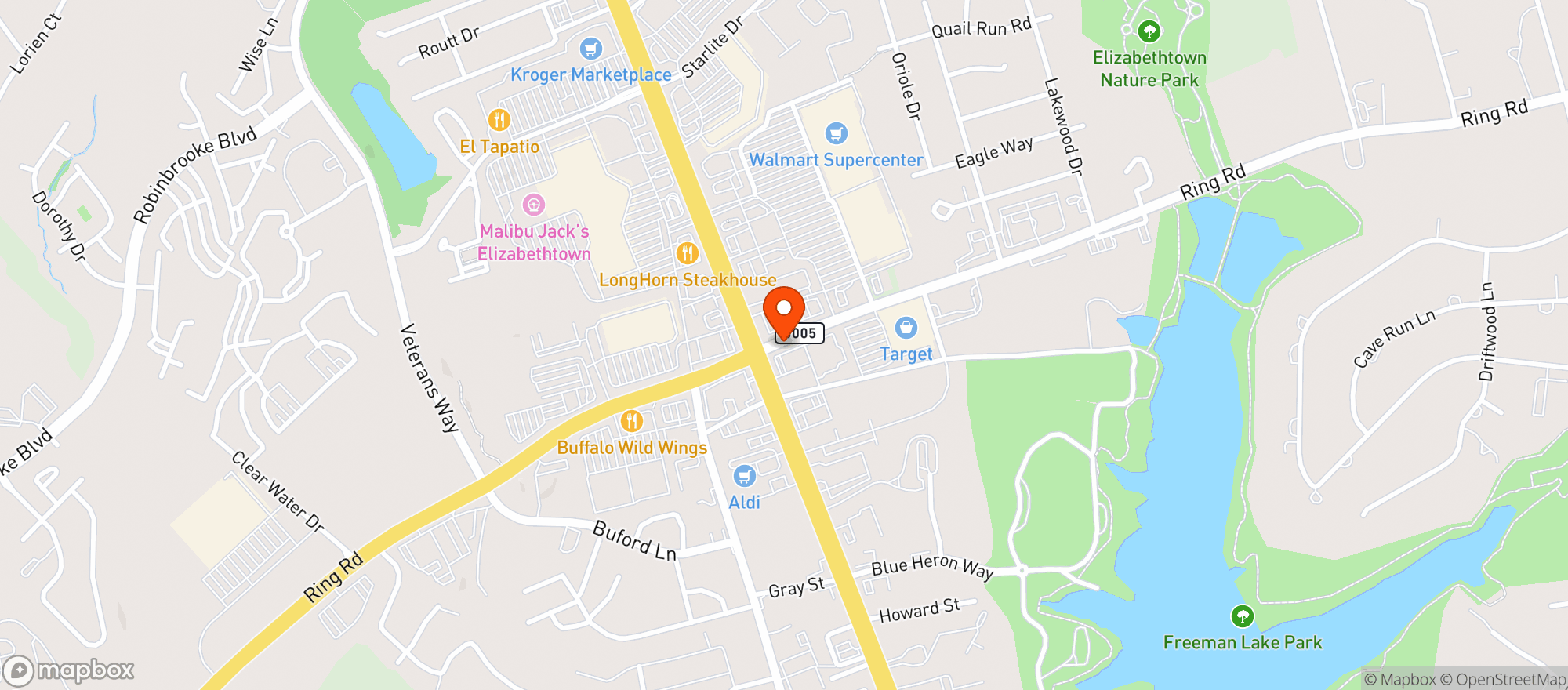 Map showing Target