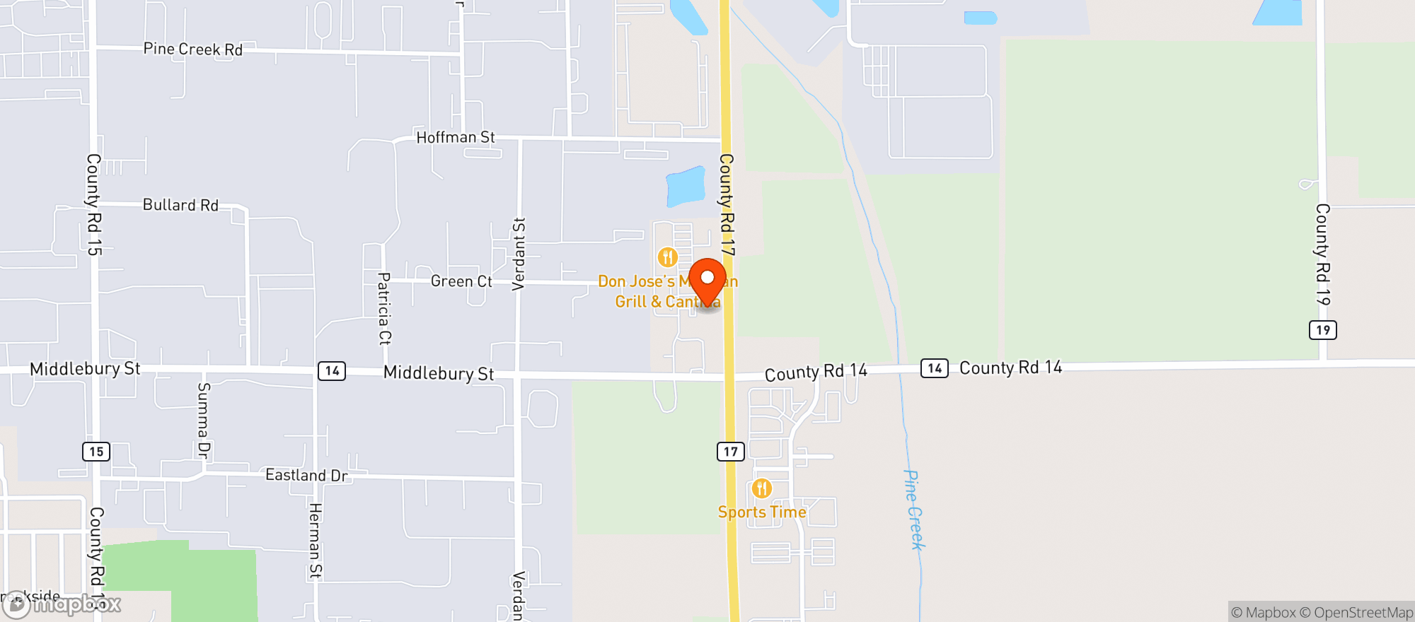 Map showing Chalet Party Shoppe #13>Main