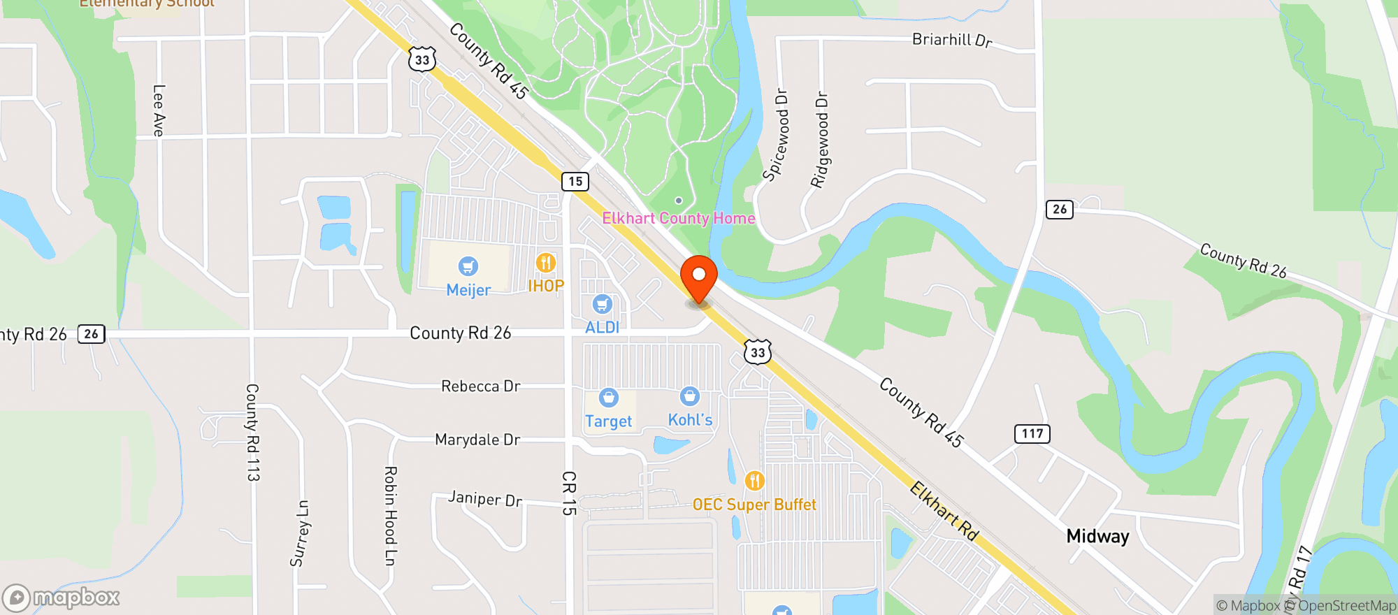 Map showing Gnc